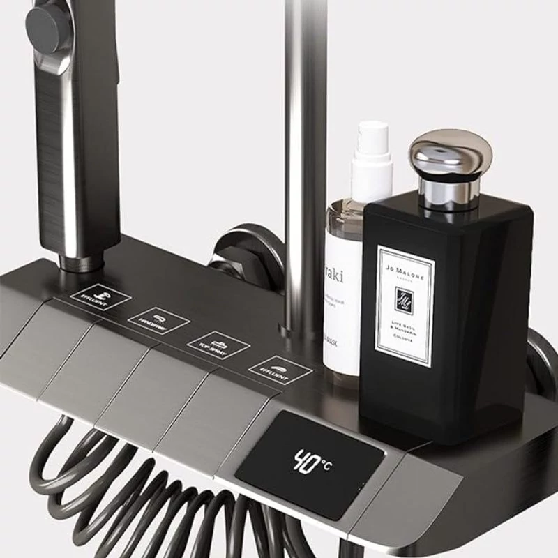 نمای نزدیک صفحه نمایشگر دوش پیانویی هایشن مدل 8099