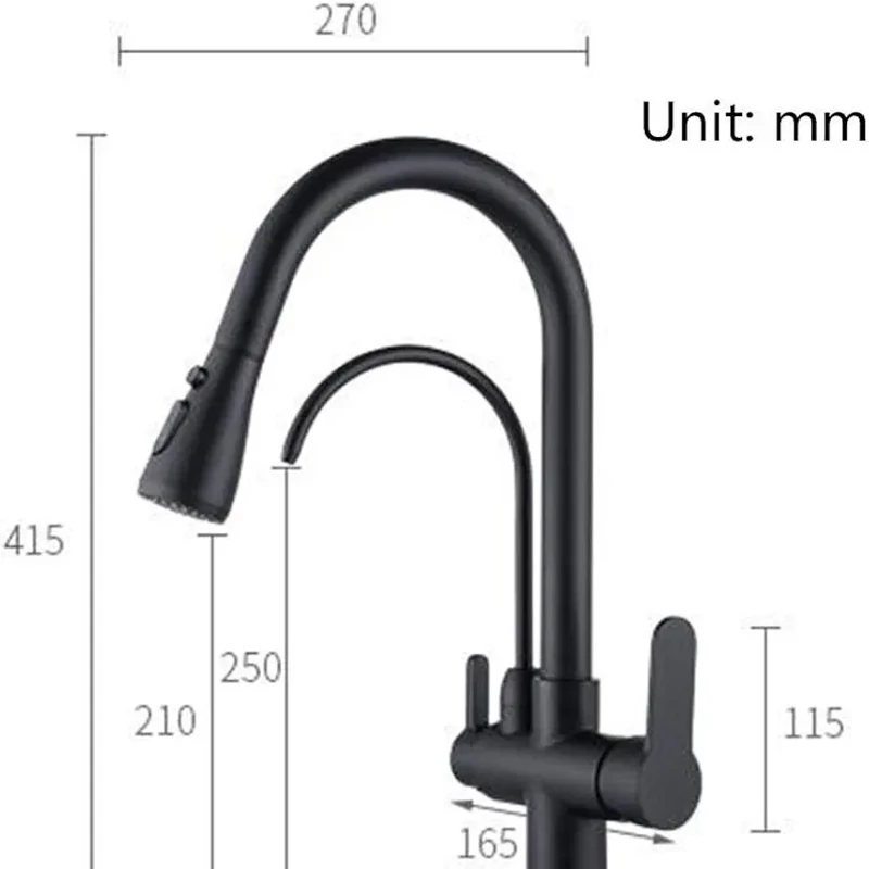 شیر ظرفشویی چرخشی با نازل سه حالته