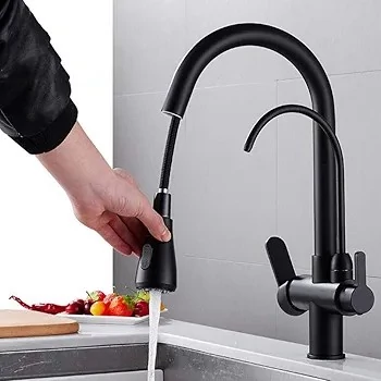 خروجی سه حالته شیر شاوری آشپزخانه