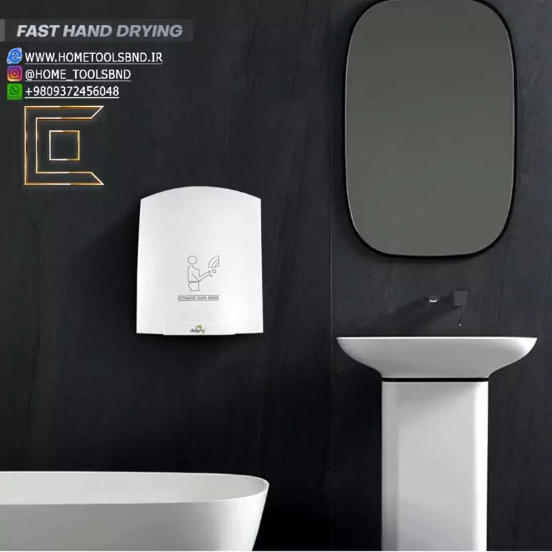 نصب خشک کن دست G-22 در سرویس بهداشتی