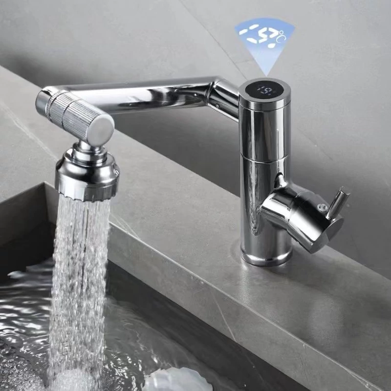 شیر روشویی هوشمند هایشن با نمایشگر دمای آب LED