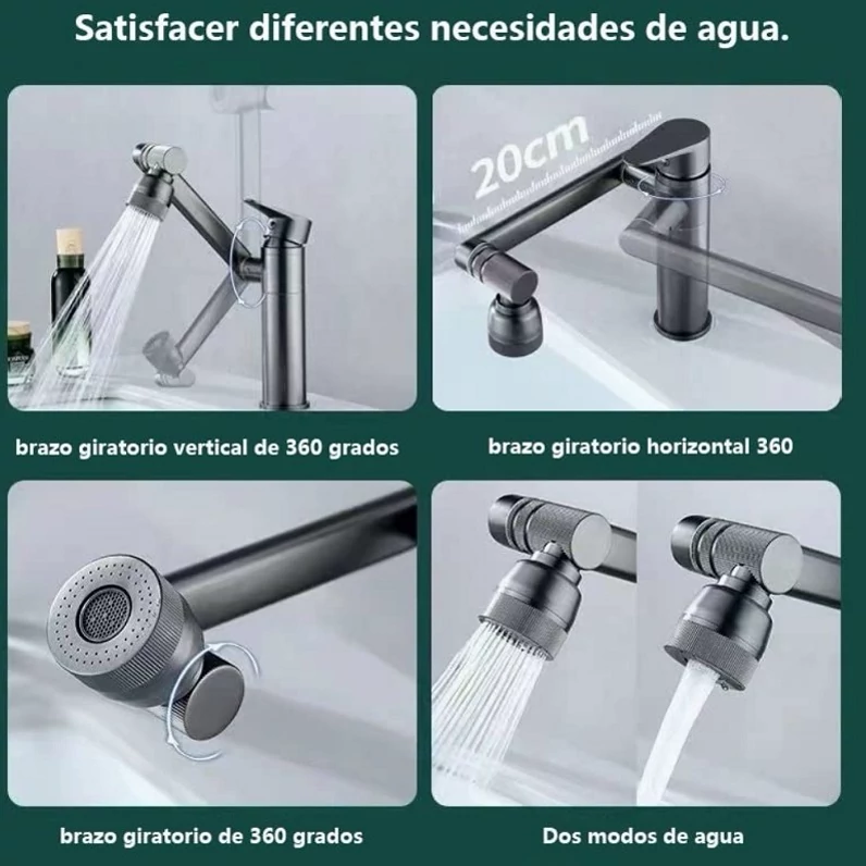 طراحی مینیمال شیر روشویی هایشن کروم