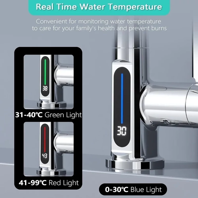 شیر شاوری آشپزخانه با سر انعطاف‌پذیر
