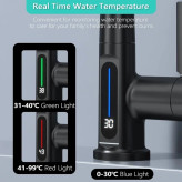 شیر ظرفشویی شاوری دیجیتال ۴ حالته با نمایشگر دما