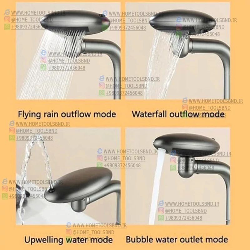 تصویر نصب آسان شیر روشویی سه حالته