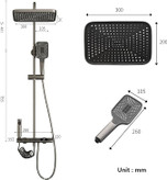 دوش حمام پیانویی هایشن مدل 8099 با نمایشگر دیجیتال پیشرفته