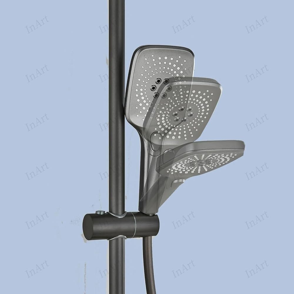 طراحی مدرن دوش پیانویی مشکی