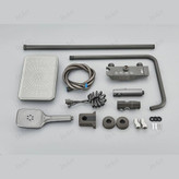 علم دوش مدرن برنجی ضدزنگ مشکی