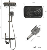 سر دوش تلفنی پر فشار مدل پیانویی