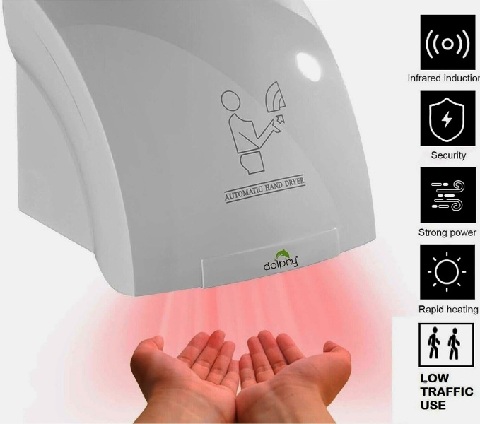 Hand dryer 1800W HuaDiao با سنسور چشمی