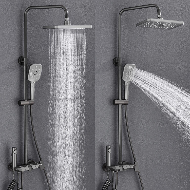 تصویر شیرآلات حمام سرد و گرم با پخش آب فشار بالا