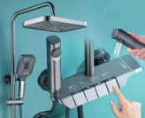 دوش حمام پیانویی با استیل کروم