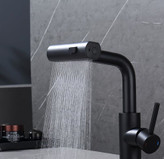 شیر روشویی با پاشش آب بارانی و آبشاری