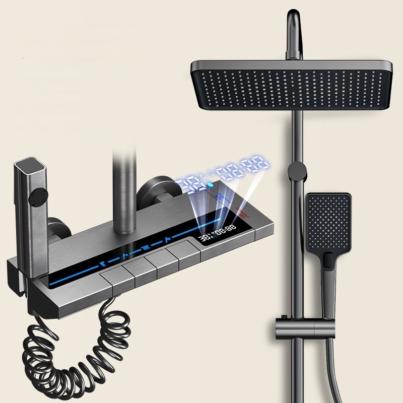 دوش حمام هوشمند SAN MARINO مدل C4119 با نمایشگر دیجیتال دما