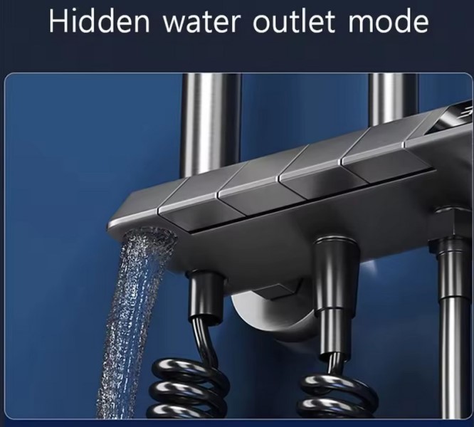 دوش لوکس حمام با کنترل دمای دیجیتال