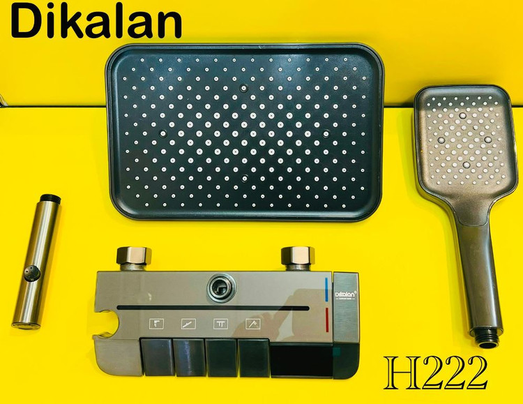 دوش حمام پیانویی Dikalon DKL90832 رنگ دودی