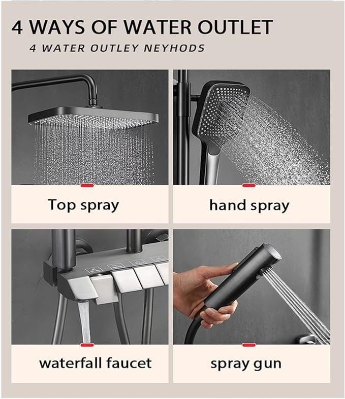 کنترل دقیق دما و فشار آب با دوش دیجیتال Dikalan