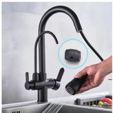 شیر ظرفشویی شاوری اهرمی با دستگیره ارگونومیک