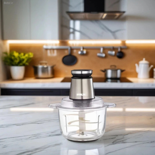 تصویر اصلی: خردکن ۳ لیتر بیسمارک BM160 Titan با بدنه استیل و کاسه شیشهای