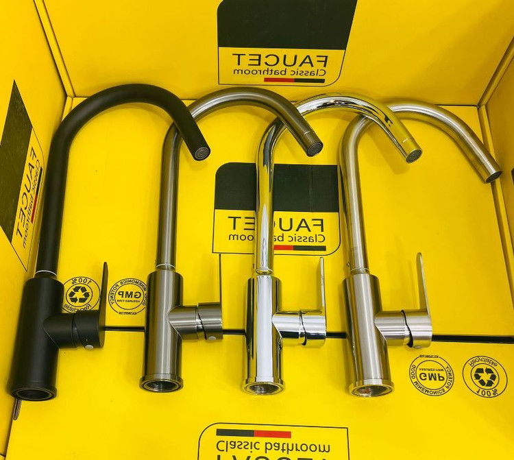 بدنه برنجی و آبکاری PVD شیر ظرفشویی Hyshin مدل 355