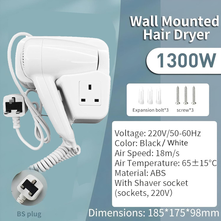 پک کامل سشوار SafeDry با تجهیزات نصب