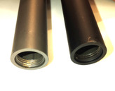 نمای نزدیک اتصال پیچی تبدیل ارتفاع دوش پیانویی (جنس برنج)