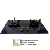 گاز رومیزی مخفی شیشهای با پنل کنترلی مدرن