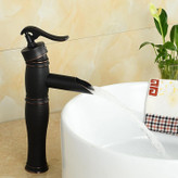 شیر روشویی پایه بلند BambooFaucet مدل بامبو با طراحی آبشاری