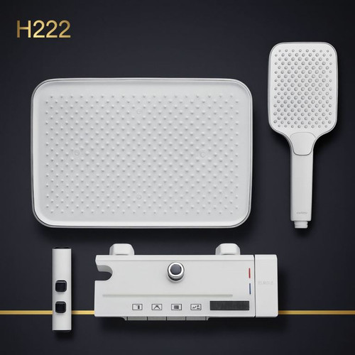 بهترین قیمت دوش حمام پیانویی سفید با ۴ خروجی مستقل