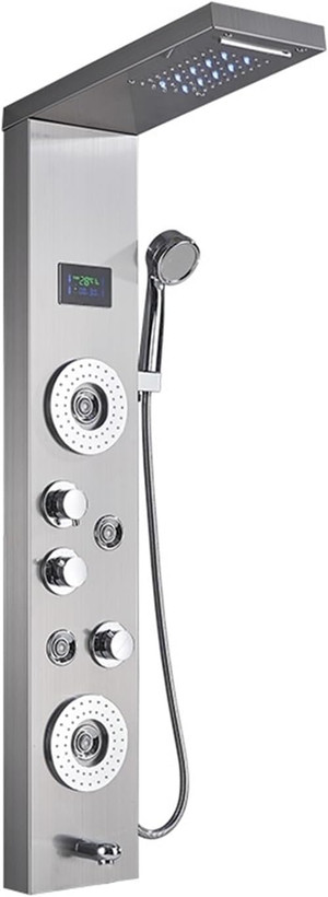 پنل دوش هوشمند PING با نمایشگر دیجیتال دما و زمان