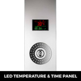 قابلیتهای پنل دوش PING: تنظیم دما، ماساژ و زمانسنج دوش