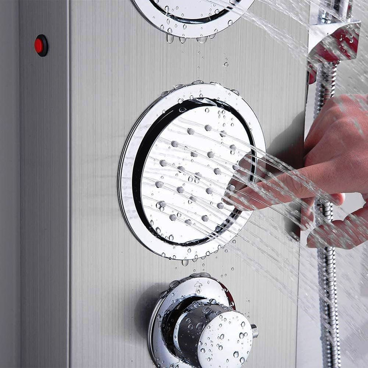 نمایش عملکرد شیر پدالی (شیر پا) پنل دوش هوشمند PING