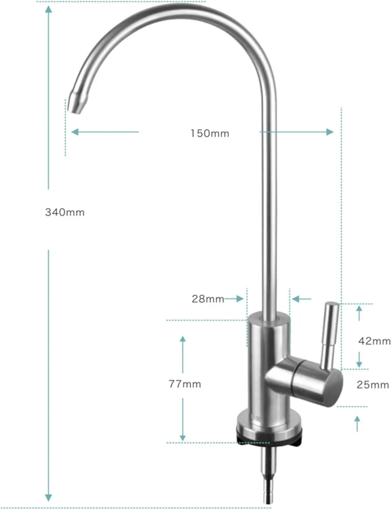 شیر آب تصفیه رومیزی با طراحی مدرن و مینیمال
