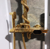 دوش حمام پیانویی طلایی BRIMIX با نمایشگر دیجیتال LED