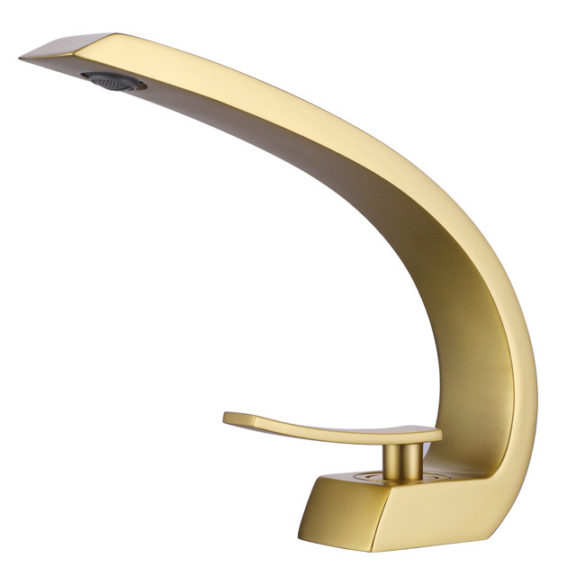 بدنه برنجی شیر روشویی Hyshin مدل ۵۸۶ با آبکاری کروم ضخیم