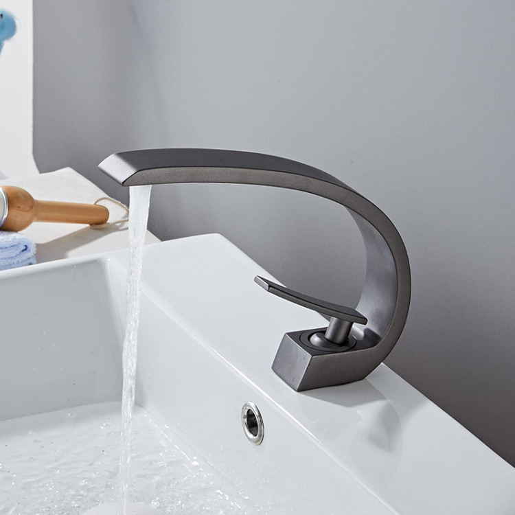 شیر روشویی Hyshin تک اهرم با ارتفاع استاندارد برای سینک کابینتی