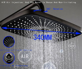 سردوش بارانی بزرگ و دوش دستی لوکس سیستم دوش هوشمند