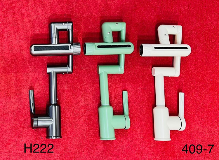 بهترین قیمت شیر روشویی ۳۶۰ درجه با ۶ حالت پاشش آب Huadiao