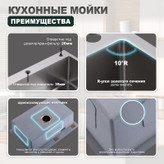 سینک تک لگن ۴۰x۴۰ هوادیائو استیل ضد زنگ SUS 304