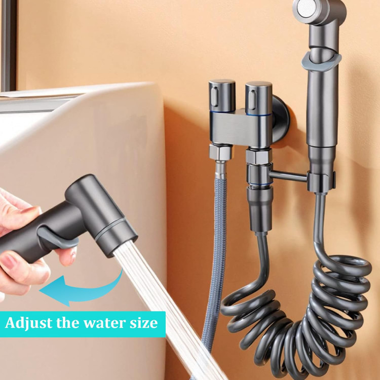 شیرآلات بهداشتی رنگ دودی دیکالان مناسب توالت فرنگی