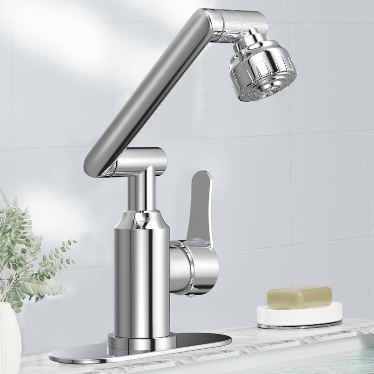 بهترین قیمت شیر روشویی ۳۶۰ درجه چند حالته Huadiao با گارانتی ۷ روزه