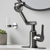 شیر روشویی تمام برنجی Huadiao با کارتریج سرامیکی با دوام