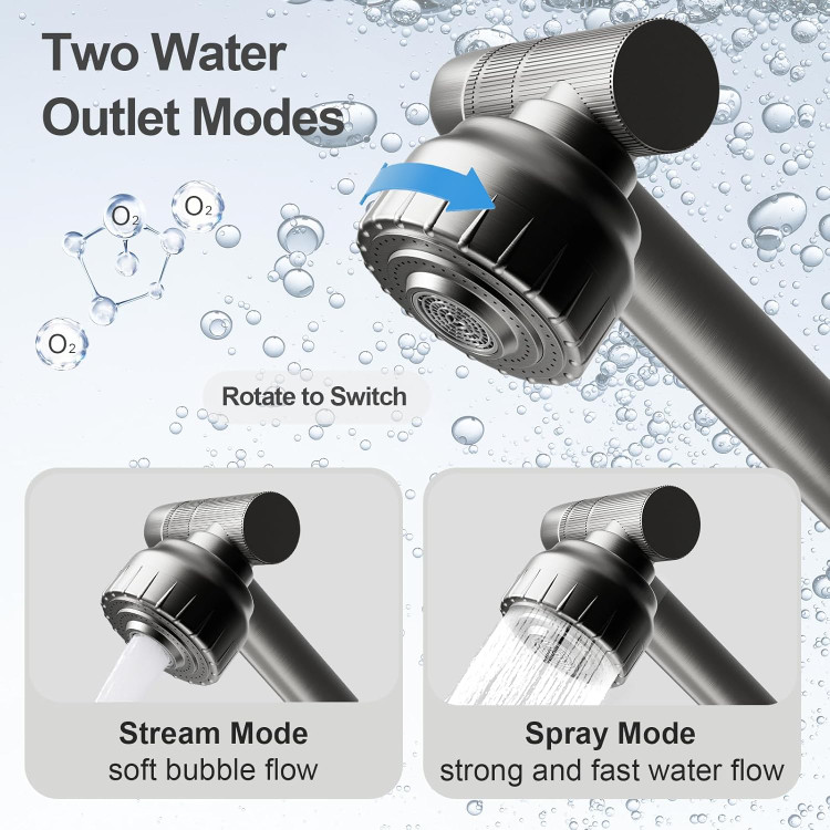 سردوش شیر روشویی هوادیائو با قابلیت تغییر حالت پاشش (فوم و جت)