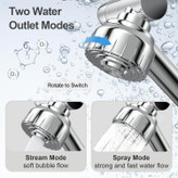 تصویر نمایش دهنده چرخش کامل شیر روشویی Huadiao و رسیدن به تمام نقاط سینک