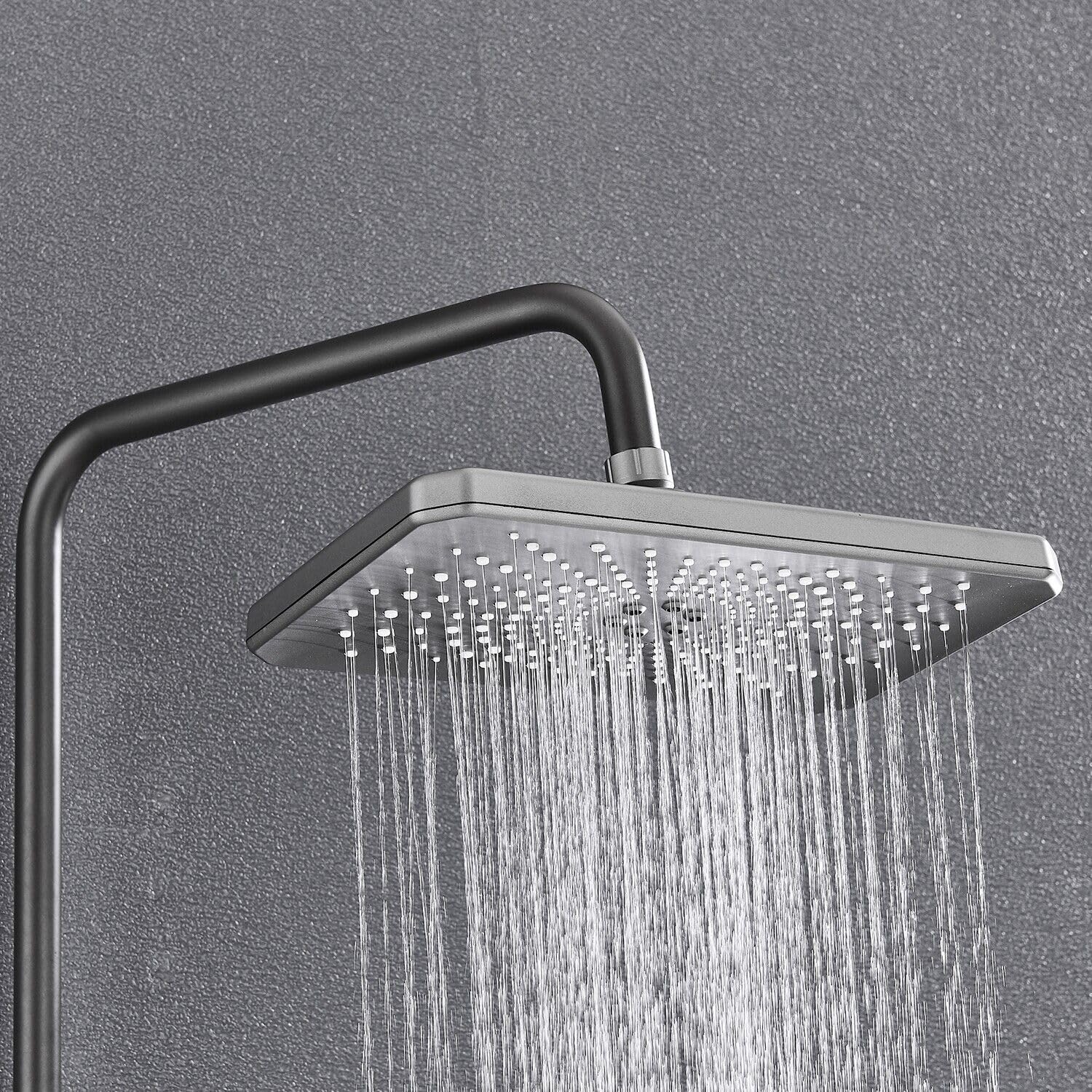 پک شیرآلات دیجیتال لوکس سه تکه شامل شیر ظرفشویی چهارحالته، دوش پیانویی LED و شیر توالت