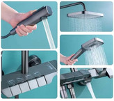 دوش حمام پیانویی LED با نمایشگر حرارت و طراحی مدرن