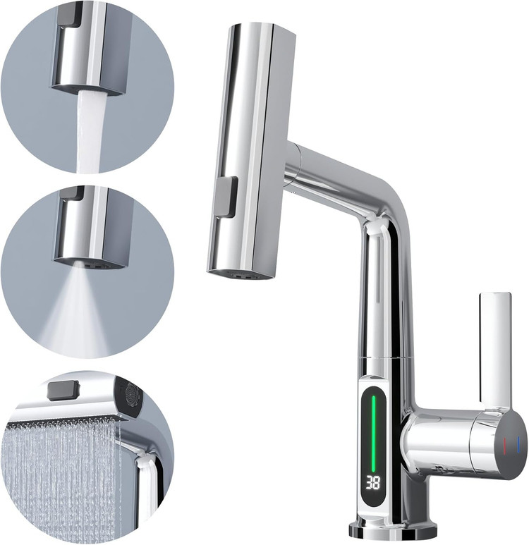 تصویر شیر ظرفشویی چهارحالته هوشمند