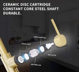 شیر ظرفشویی فنری Hyshin مدل D60 دومنظوره