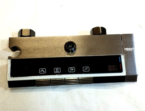 دوش پیانویی مدرن رنگ تیتانیومی