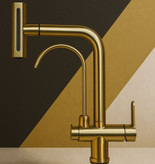 کنترل فشار آب در شیر ظرفشویی دومنظوره